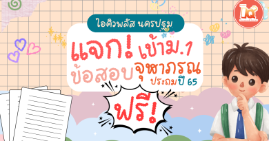 ✨แจกชุดข้อสอบจุฬาภรณ สอบเข้าม.1 ปี 65 ฟรี!✨ ดาวน์โหลดได้เลย